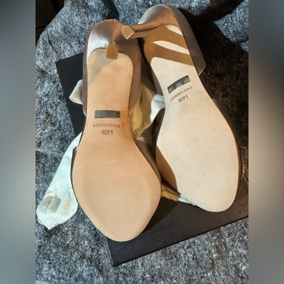 Badgley Mischka Nikki Open-Toe Pump shoes, 10 M US, Leather Sole - Picture 6 of 7